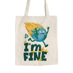 I'm fine Earth Day (Τσάντα Αγοράς)